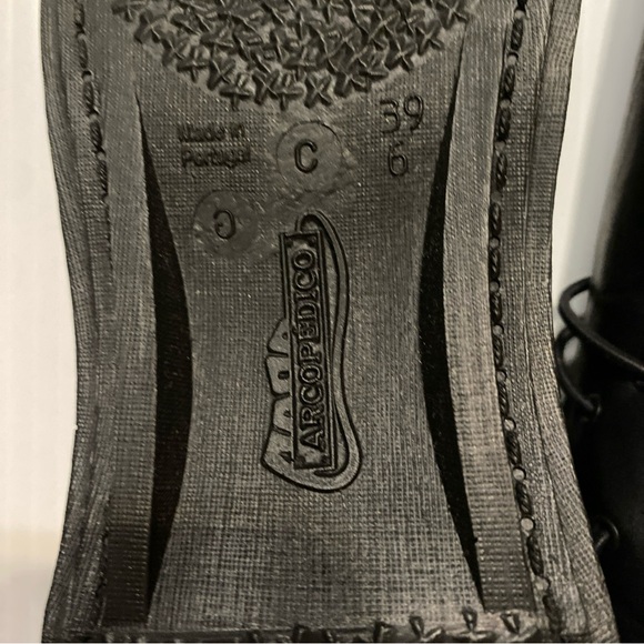 Arcopedico Portugal Women's Black Flats Never Worn - size 39EU or 9US - Picture 8 of 10